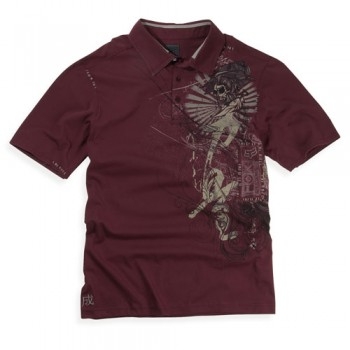 Рубашка FOX Inked s/s Polo Pomegranate M