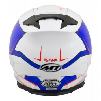 Мотошлем MT Blade SV Boss White-Blue L