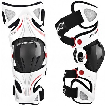 Мотонаколенники Alpinestar FLUID PRO X-BLEND White-Black-Red XL-2XL (2014)