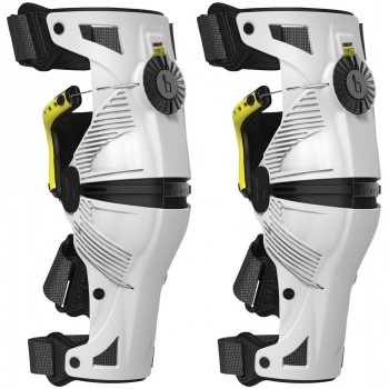Мотонаколінники Mobius X8 White-Acid Yellow S