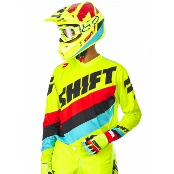 Мотоджерси Shift Whit3 Tarmac Jersey Flo Yellow L 2017