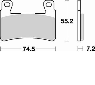 Колодки тормозные Braking BR 827CM55