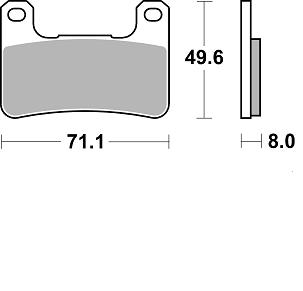 Колодки тормозные Braking BR 898CM55