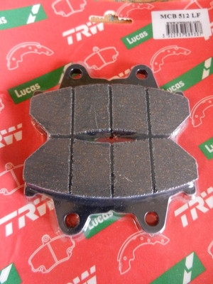 Колодки тормозные дисковые LUCAS MCB512