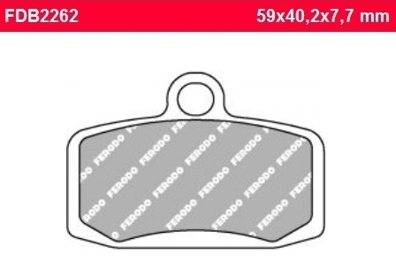 Колодки тормозные дисковые FERODO FDB2263SG