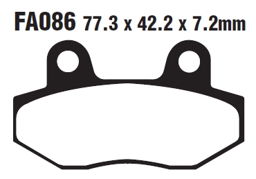 Тормозные колодки EBC FA086 (FDB312)
