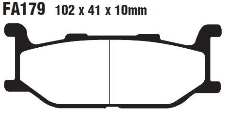 Колодки тормозные дисковые EBC FA179HH