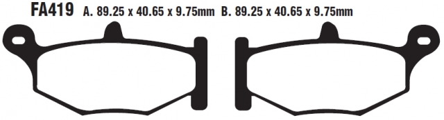 Колодки тормозные дисковые EBC FA419HH Колодки тормозные дисковые EBC FA419HH
