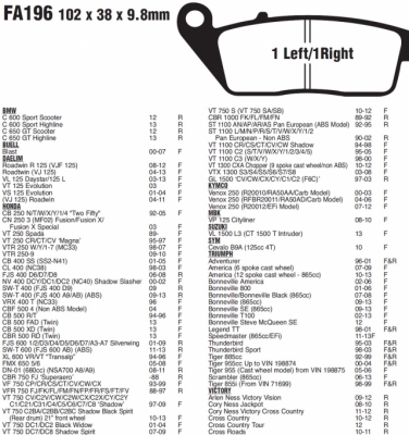 Тормозные колодки EBC FA196V Тормозные колодки EBC FA196V
