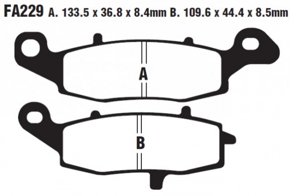 Тормозные колодки EBC FA229HH