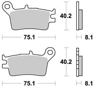 Колодки тормозные Braking BR 723SM1