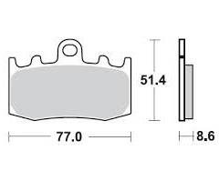 Колодки тормозные Braking BR 892CM55