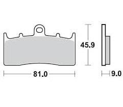 Колодки тормозные Braking BR 879CM55