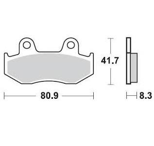 Колодки тормозные Braking BR 887SM1