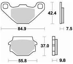 Колодки тормозные Braking BR 669CM44