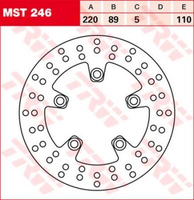 Диск гальмівний TRW LUCAS MST245