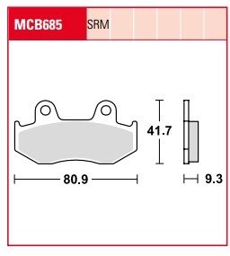 Колодки тормозные дисковые LUCAS MCB685