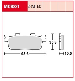 Колодки тормозные дисковые LUCAS MCB821