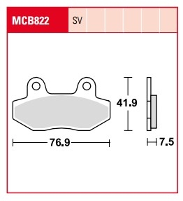 Колодки тормозные дисковые LUCAS MCB822