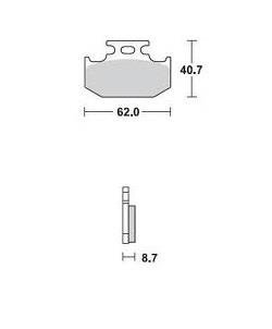 Колодки тормозные Braking BR 722CM44