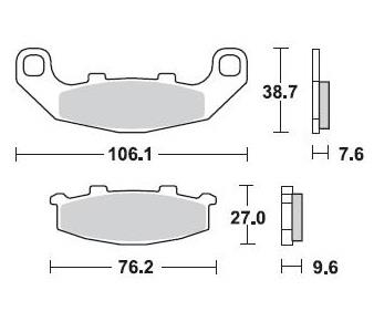 Колодки тормозные Braking BR 712SM1