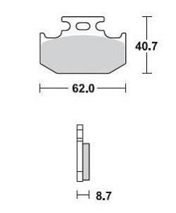 Колодки тормозные Braking BR 722SM1