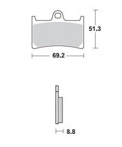 Колодки тормозные Braking BR 786SM1