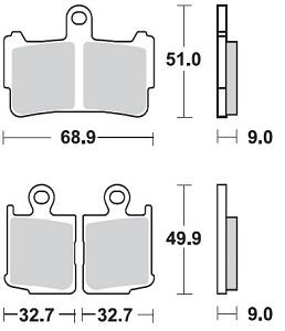 Колодки тормозные Braking BR 950CM55