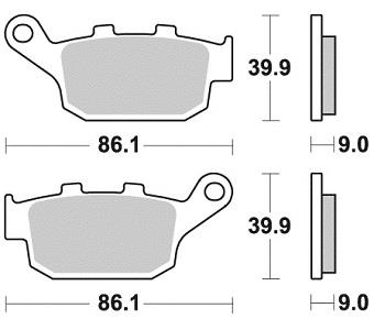 Колодки тормозные Braking BR 956CM56