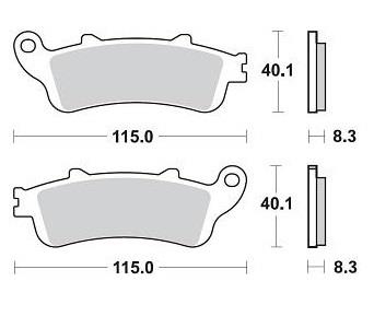 Колодки тормозные Braking BR 813CM55