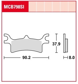 Колодки тормозные дисковые LUCAS MCB798SI