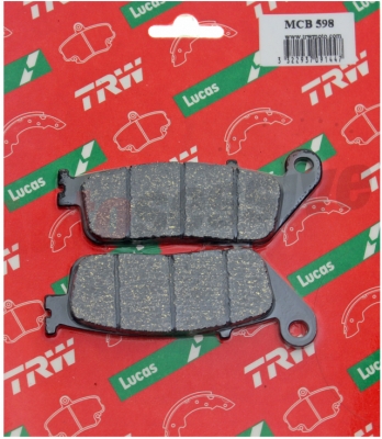 Колодки тормозные дисковые LUCAS MCB598