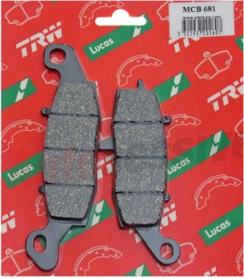 Колодки тормозные дисковые LUCAS MCB681
