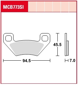 Колодки тормозные дисковые LUCAS MCB773SI