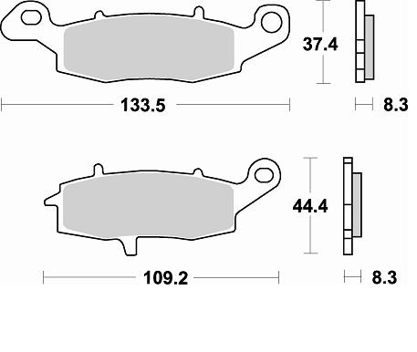 Колодки тормозные Braking BR 787SM1