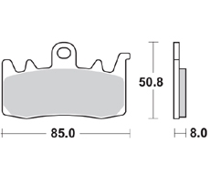 Колодки тормозные Braking BR 960CM55
