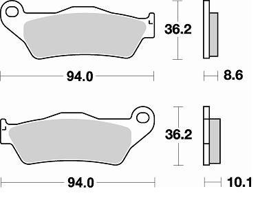 Колодки тормозные Braking BR 794CM56