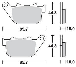 Колодки тормозные Braking BR 901CM88