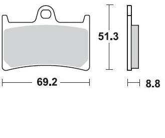 Колодки тормозные Braking BR 786CM66