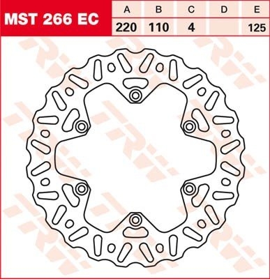 Диск тормозной LUCAS MST266EC