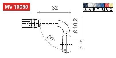 Фитинг LUCAS MV10D90E