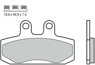 Колодки тормозные дисковые BREMBO 07007