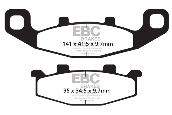 Колодки тормозные дисковые EBC FA129