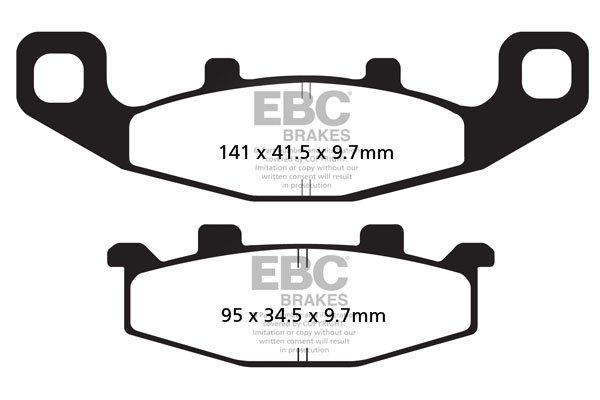 Колодки тормозные дисковые EBC FA129HH