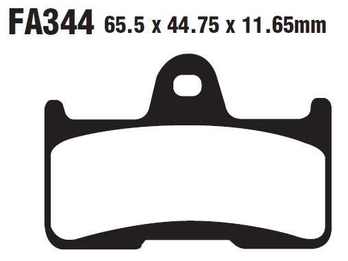 Колодки тормозные дисковые EBC FA344TT