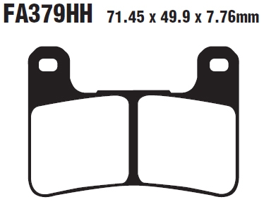 Колодки тормозные дисковые EBC FA379HH