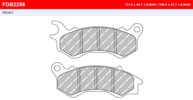 Колодки тормозные дисковые FERODO FE FDB2256EF