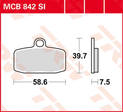 Колодки тормозные дисковые LUCAS MCB842SI