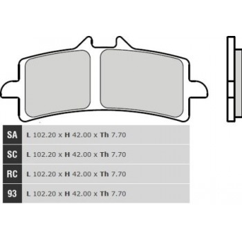 Тормозные колодки Brembo 07BB37SA