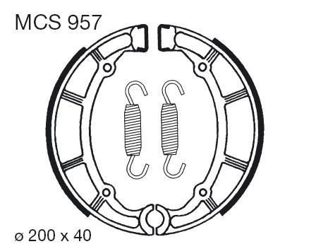Колодки тормозные барабанные TRW LUCAS MCS957